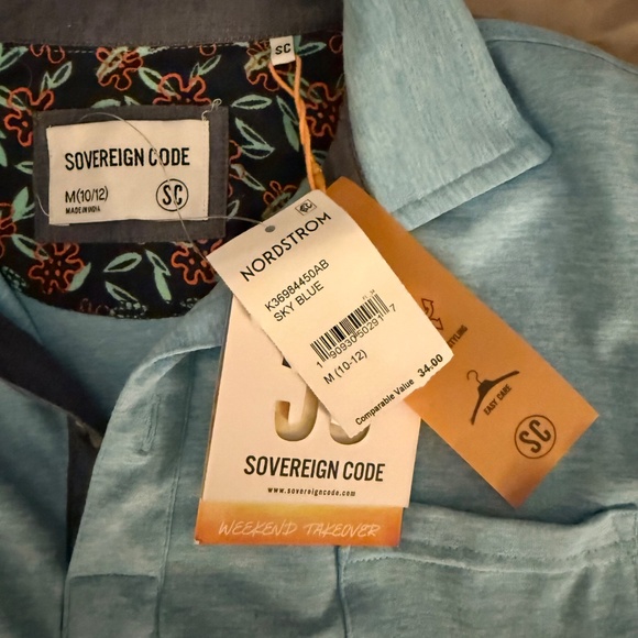 NWT Sovereign Code Boys M Polo - Picture 2 of 4